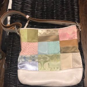 Patchwork coach purse